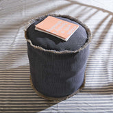 Lucas Pouffe Dark Blue